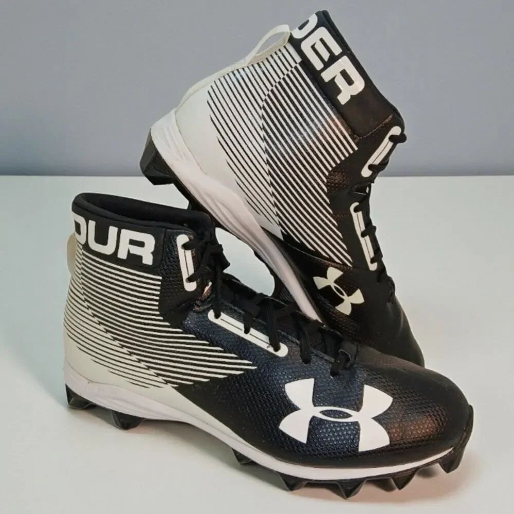 Under Armour Hammer MC Mens Black & White Cleats - Size 9